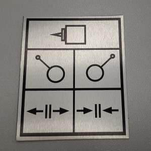 Печать на металле — Табличка на прицеп — фото