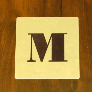 Печать на алюминии — Информационная табличка на дверь туалета — фото