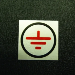 Печать на алюминии — Знак заземления — фото